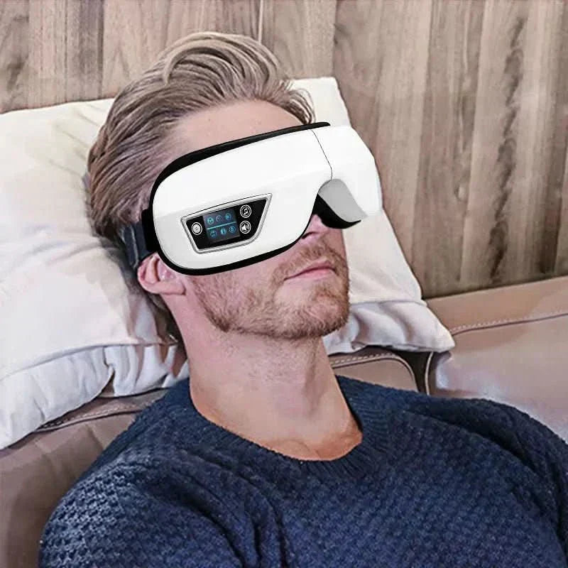 Masajeador ocular inteligente 6D LumaNova — presión de aire, calor, Bluetooth