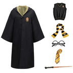 Hogwarts Wizarding Student Costume with Robe, Wand & Accessories for Children & Adults - Euroselle