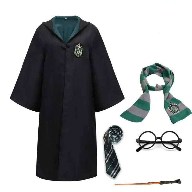 Hogwarts Wizarding Student Costume with Robe, Wand & Accessories for Children & Adults - Euroselle
