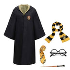 Hogwarts Wizarding Student Costume with Robe, Wand & Accessories for Children & Adults - Euroselle