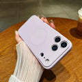NovaGuard Soft Silicone Case for iPhone 17 — Embedded Magnets, Textured Secure Grip