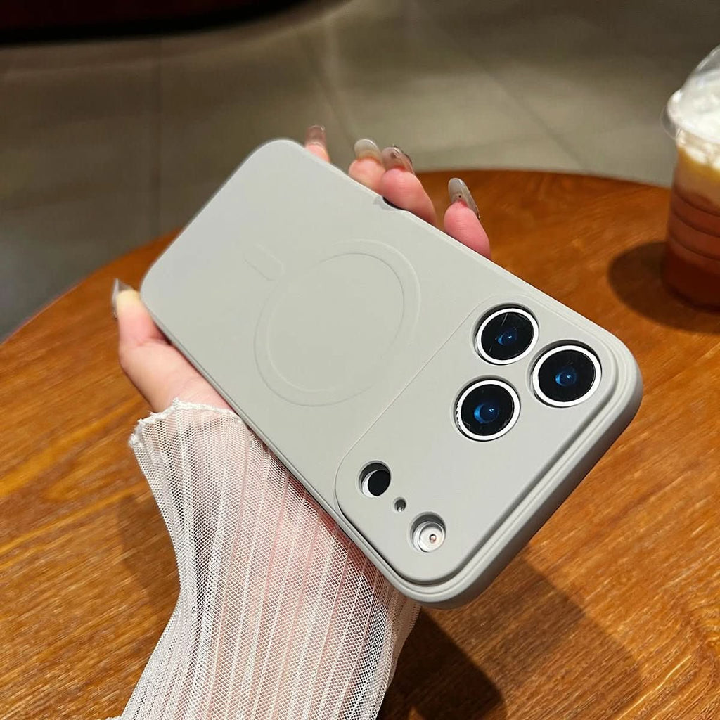 NovaGuard Soft Silicone Case for iPhone 17 — Embedded Magnets, Textured Secure Grip