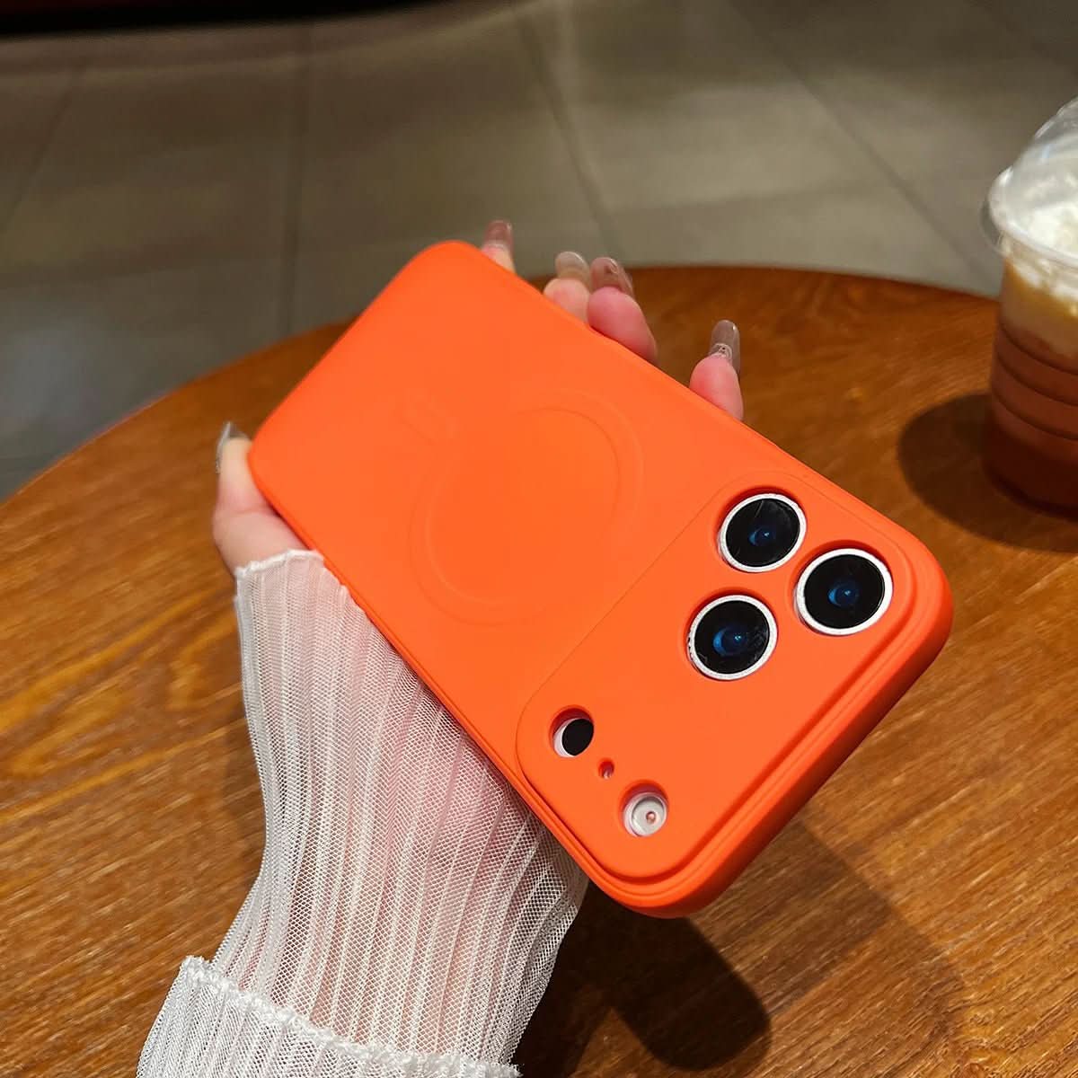 NovaGuard Soft Silicone Case for iPhone 17 — Embedded Magnets, Textured Secure Grip