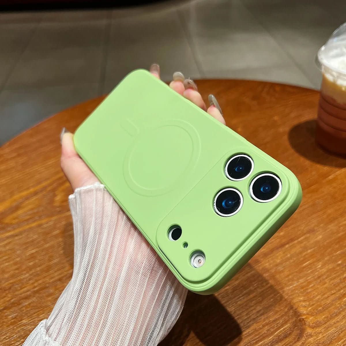 NovaGuard Soft Silicone Case for iPhone 17 — Embedded Magnets, Textured Secure Grip