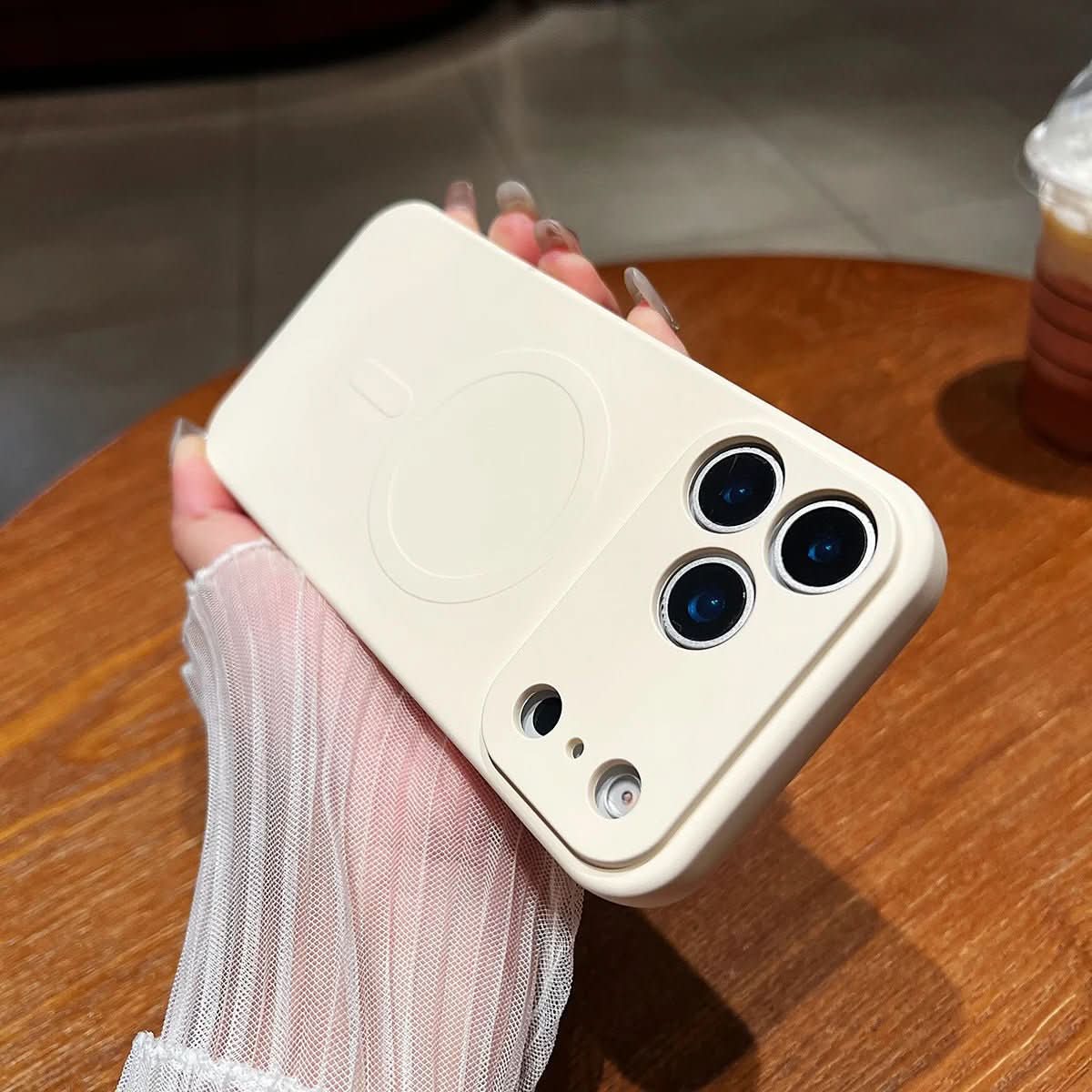 NovaGuard Soft Silicone Case for iPhone 17 — Embedded Magnets, Textured Secure Grip