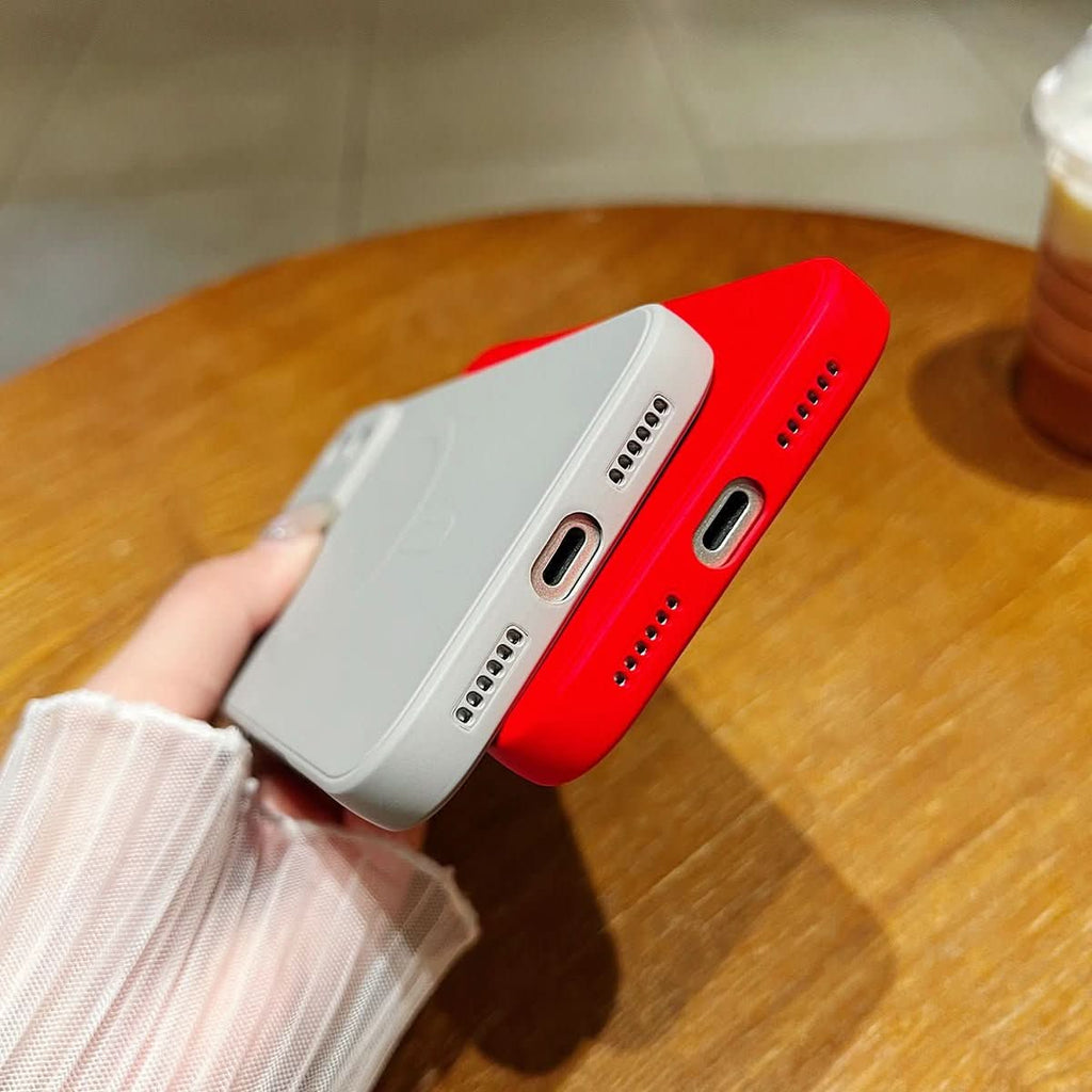 NovaGuard Soft Silicone Case for iPhone 17 — Embedded Magnets, Textured Secure Grip