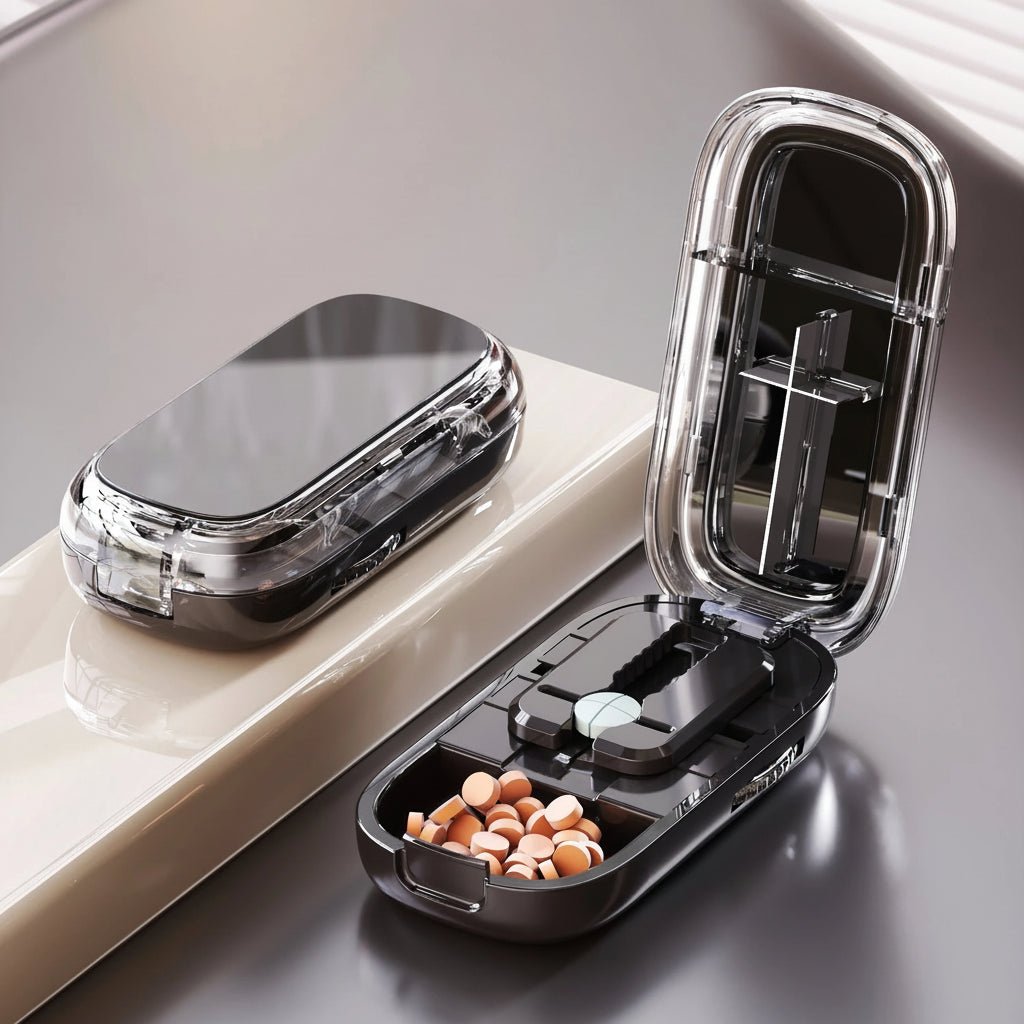 SureCut Pill Cutter With Concealed Storage Box