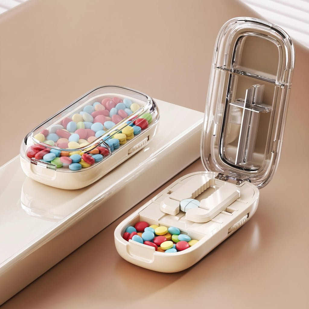 SureCut Pill Cutter With Concealed Storage Box