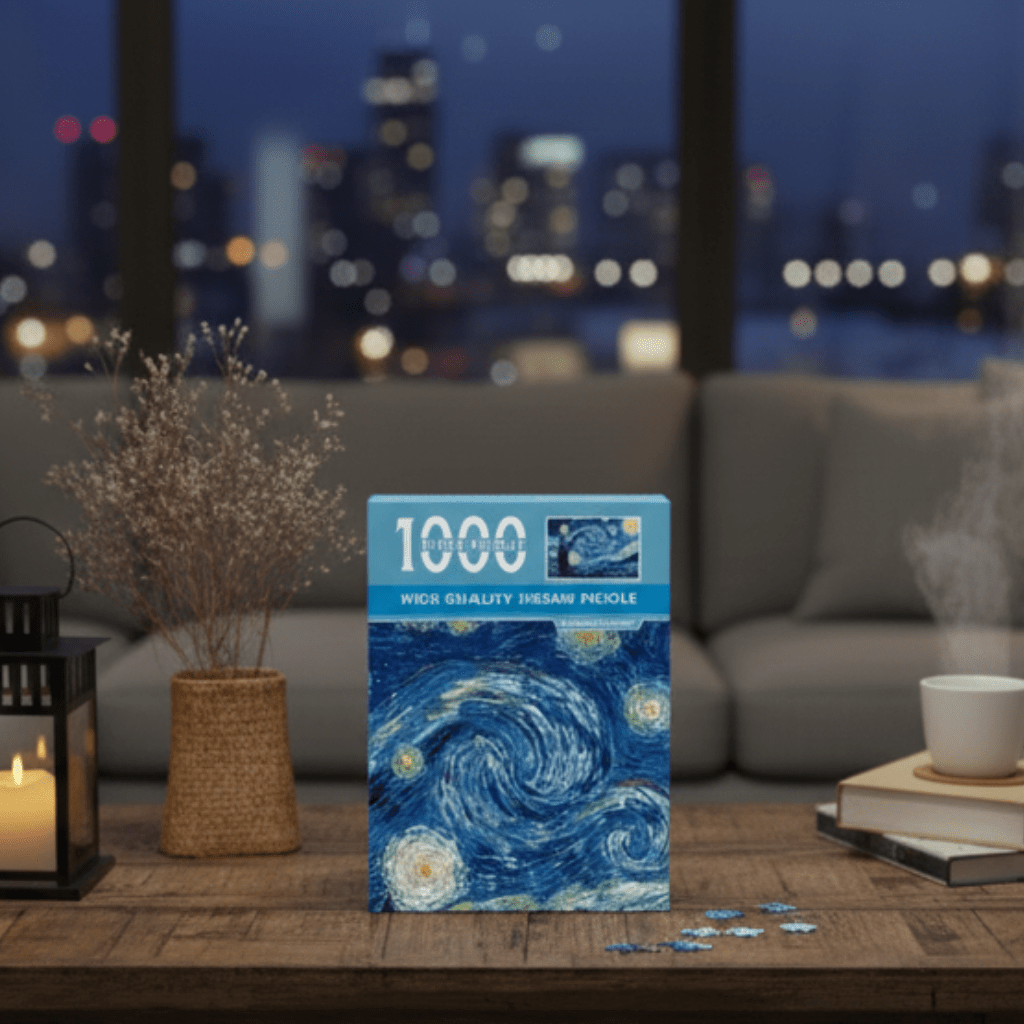 LumaCraft Van Gogh 1000-Piece Compact Puzzle — Vibrant Color Print