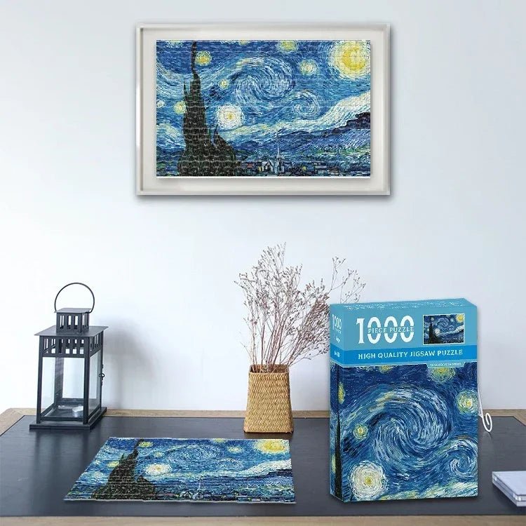 LumaCraft Van Gogh 1000-Piece Compact Puzzle — Vibrant Color Print