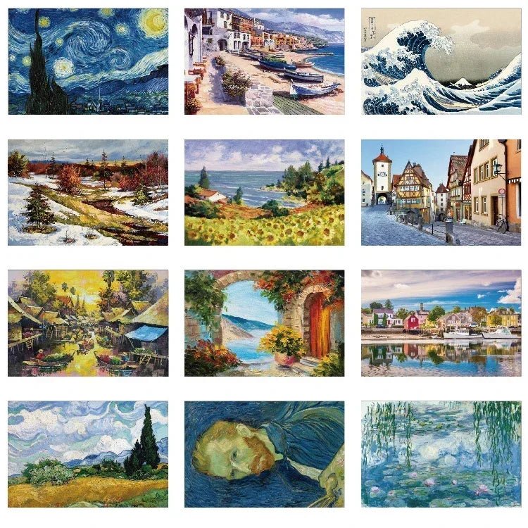 LumaCraft Van Gogh 1000-Piece Compact Puzzle — Vibrant Color Print