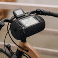 Taška na kolo na řídítka s průhledným dotykovým okénkem – voděodolné pouzdro na telefon pro cyklistiku, navigaci a uložení nezbytností