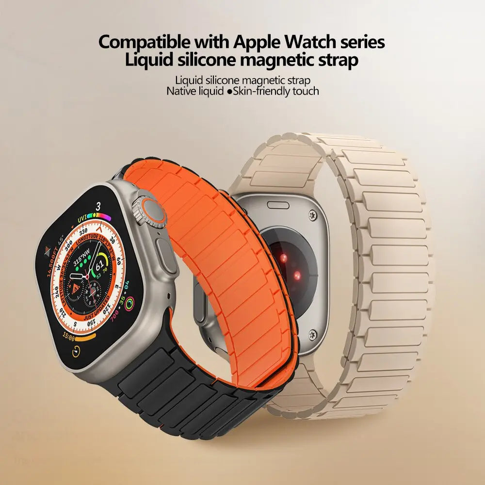 Bracelet sport magnétique pour montre, ajustement extensible — 38/40/41 et 42/44/45/46/49mm
