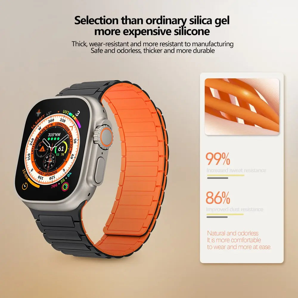 Bracelet sport magnétique pour montre, ajustement extensible — 38/40/41 et 42/44/45/46/49mm