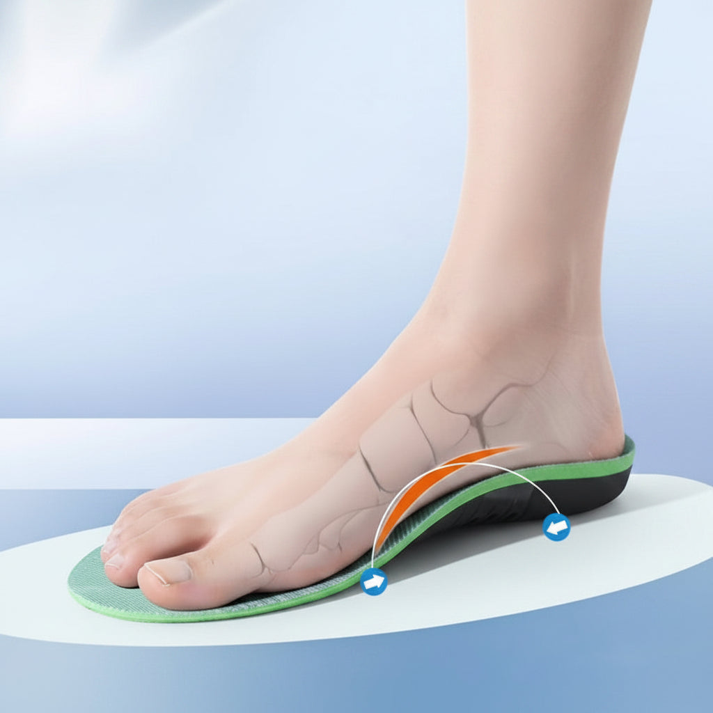 Gepolsterte orthopädische Einlegesohlen — Erhöhter Mittelfußhalt