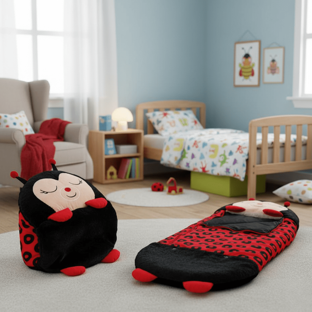SnugglePals 2v1 plyšový spací pytel pro děti — plyšové zvířátko se promění v postel