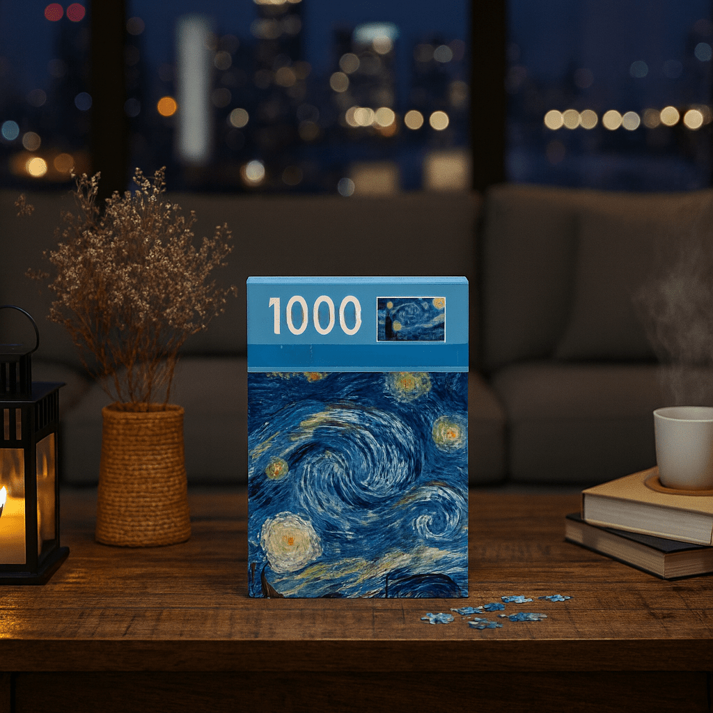LumaCraft Van Gogh 1000-Piece Compact Puzzle — Vibrant Color Print