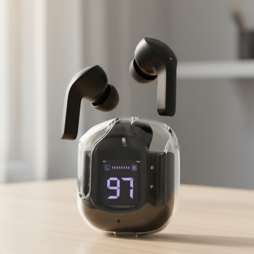 Écouteurs Bluetooth sans fil NovaPulse — commandes tactiles, son stéréo net, basses profondes et aigus clairs