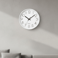 Horloge murale silencieuse CalmTime de 12 pouces — mouvement sans tic-tac