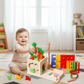 NovaNest 8 az 1-ben Montessori babajátékkocka — 8 fejlesztő tevékenység