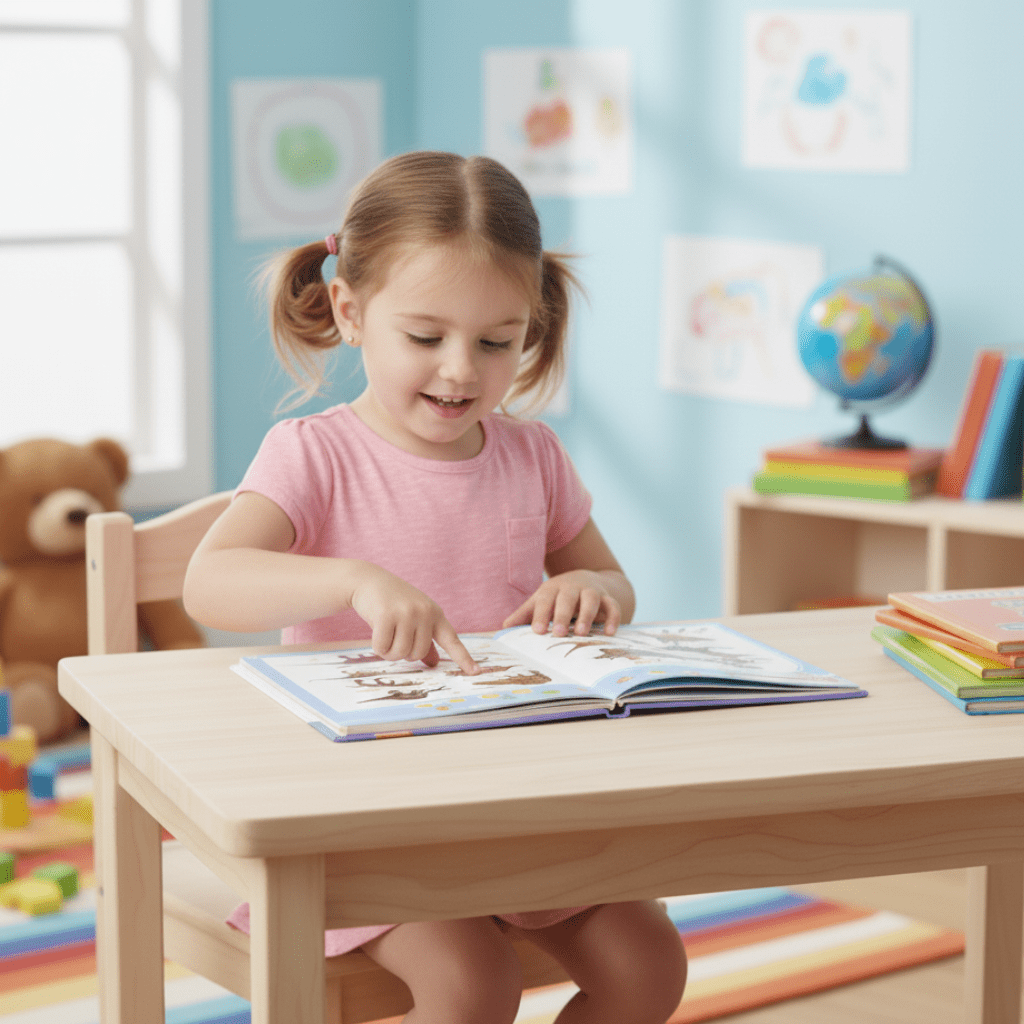 BrightLingo TalkPlay interaktivt lydlegetøj — engelsksproget læringsenhed med lyd til børn fra 1 til 6 år