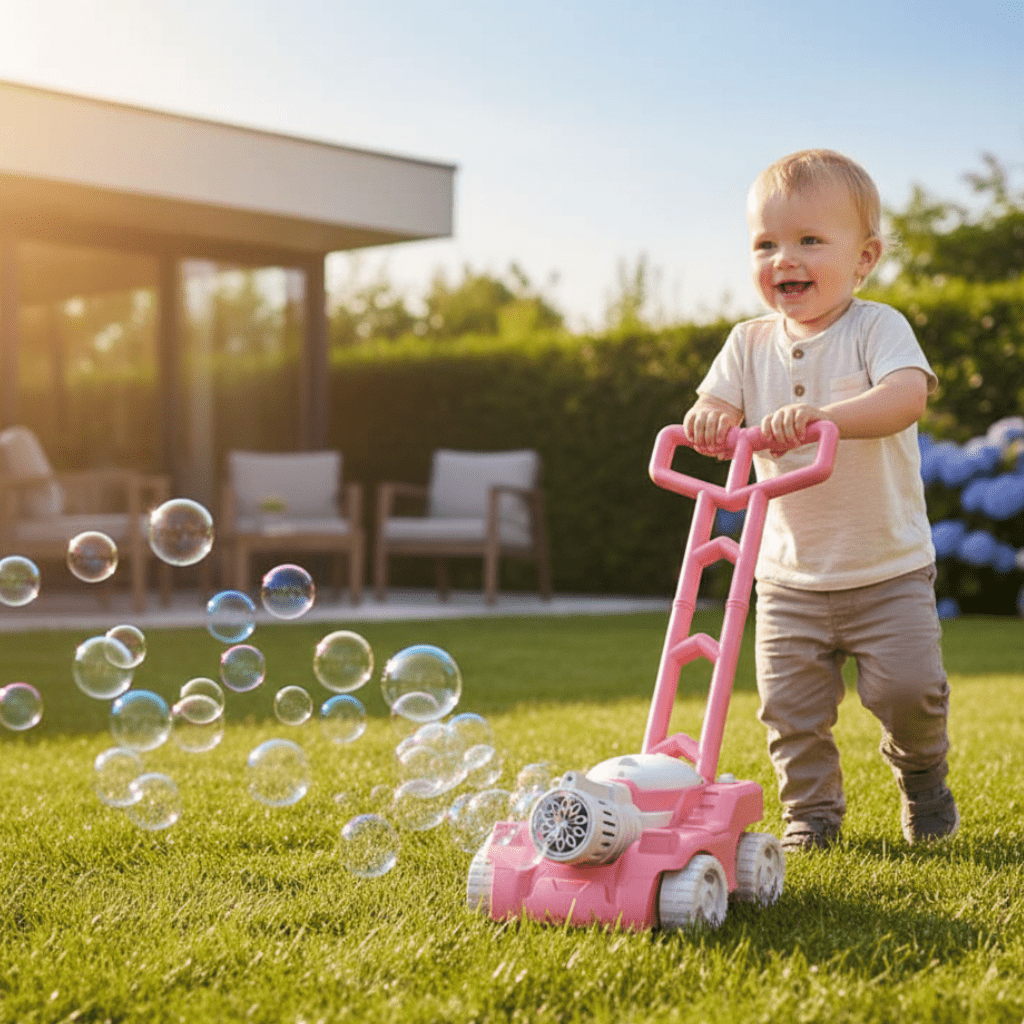 Bubble Bloom gyerekeknek való fűnyíró - guruló buborékfújó játék