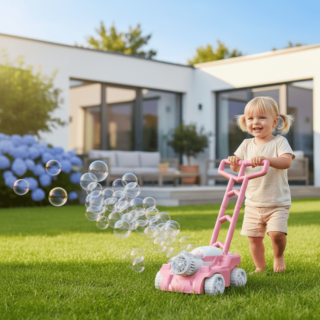 Bubble Bloom gyerekeknek való fűnyíró - guruló buborékfújó játék