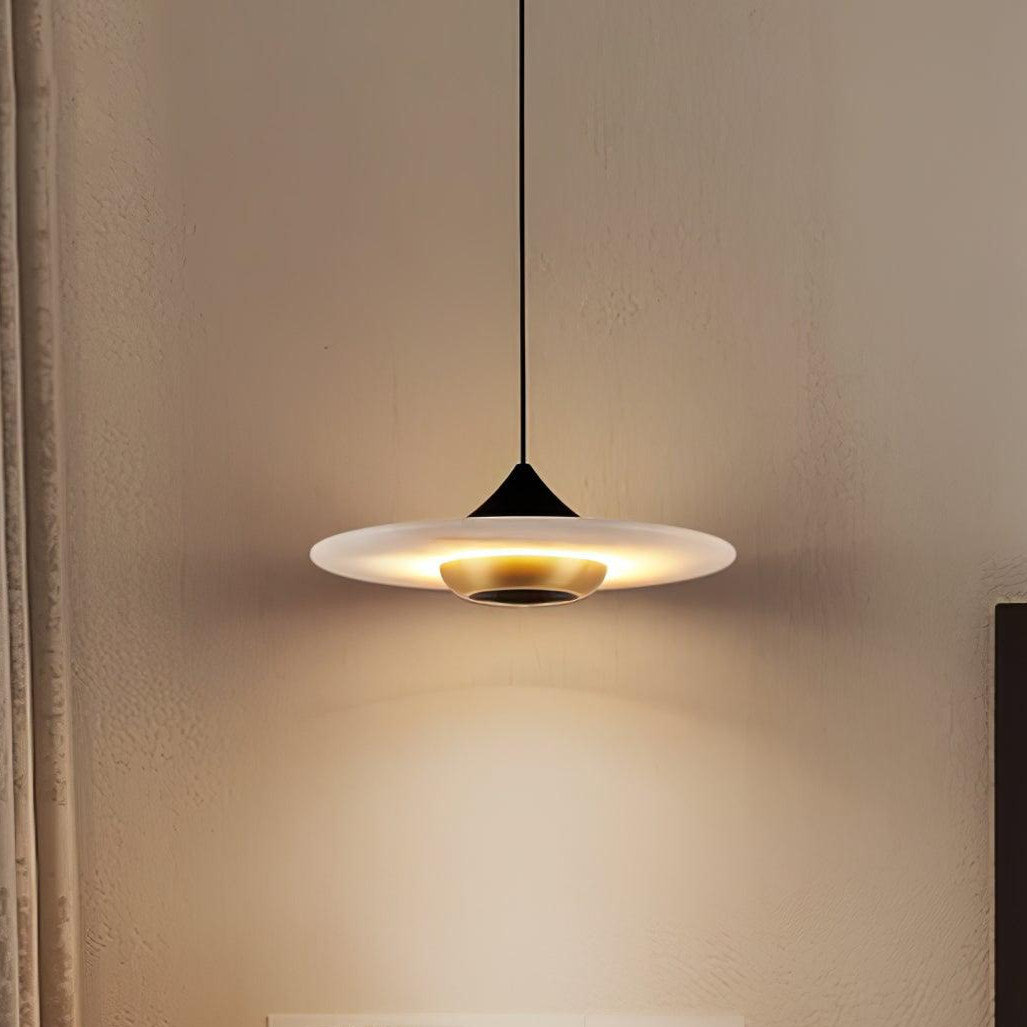 Lunara Marble Pendant Light With Integrated LED Fixture