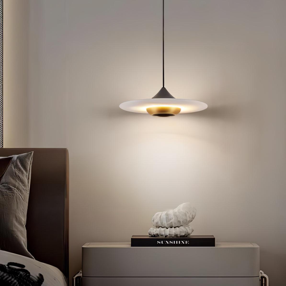 Lunara Marble Pendant Light With Integrated LED Fixture