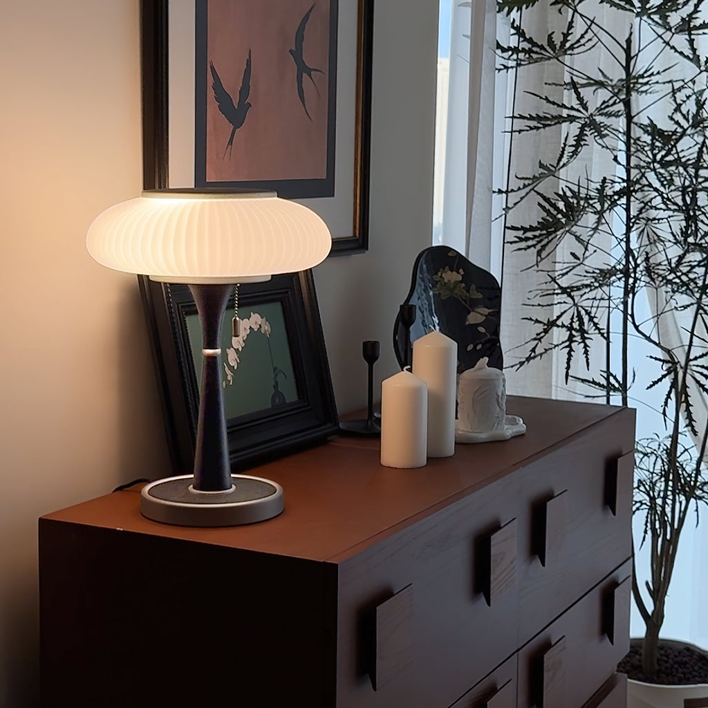MycoLume Mushroom-Inspired Table Lamp With Natural Glow