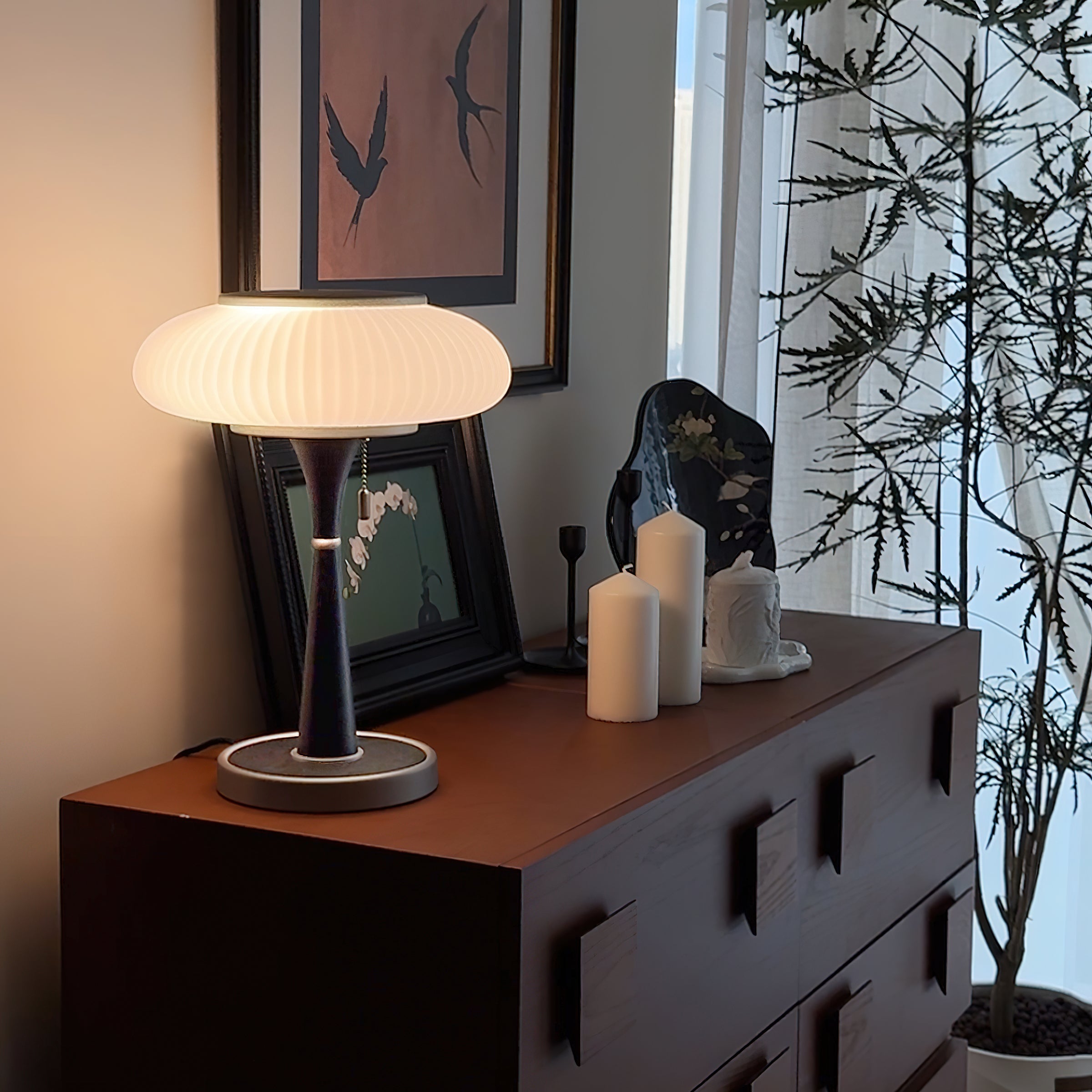 MycoLume Mushroom-Inspired Table Lamp With Natural Glow