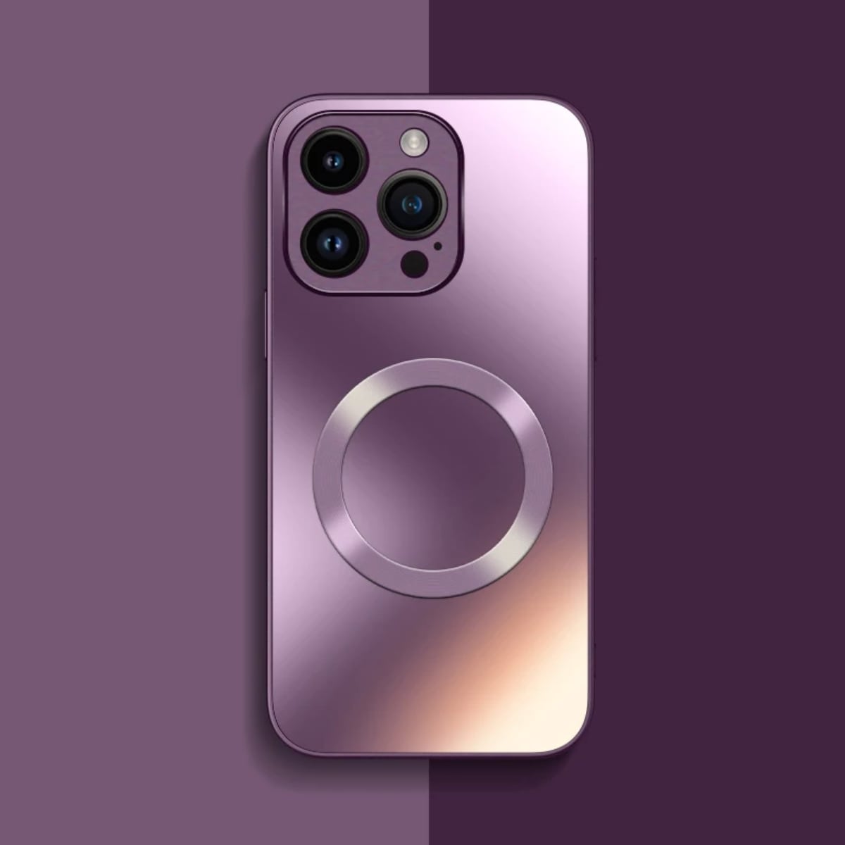 Matt mágneses tok iPhone 11 Pro készülékekhez — beépített gyűrűvel, kameravédelemmel