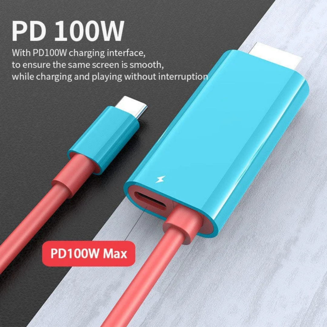 Adaptérový kabel USB-C na HDMI, 6.6 ft, rychlé nabíjení s funkcí Power Delivery