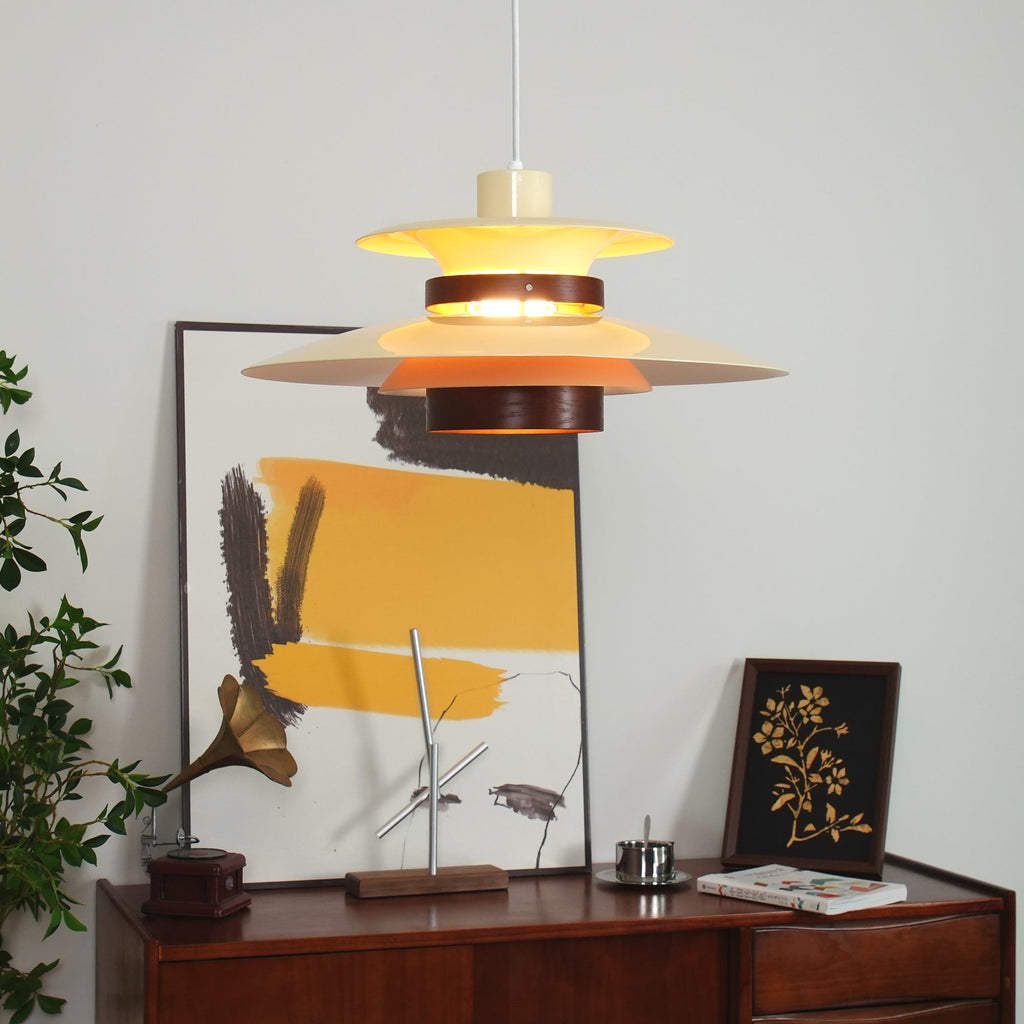 Arleston Pendant Light With LEDs And Metal Wood Accents