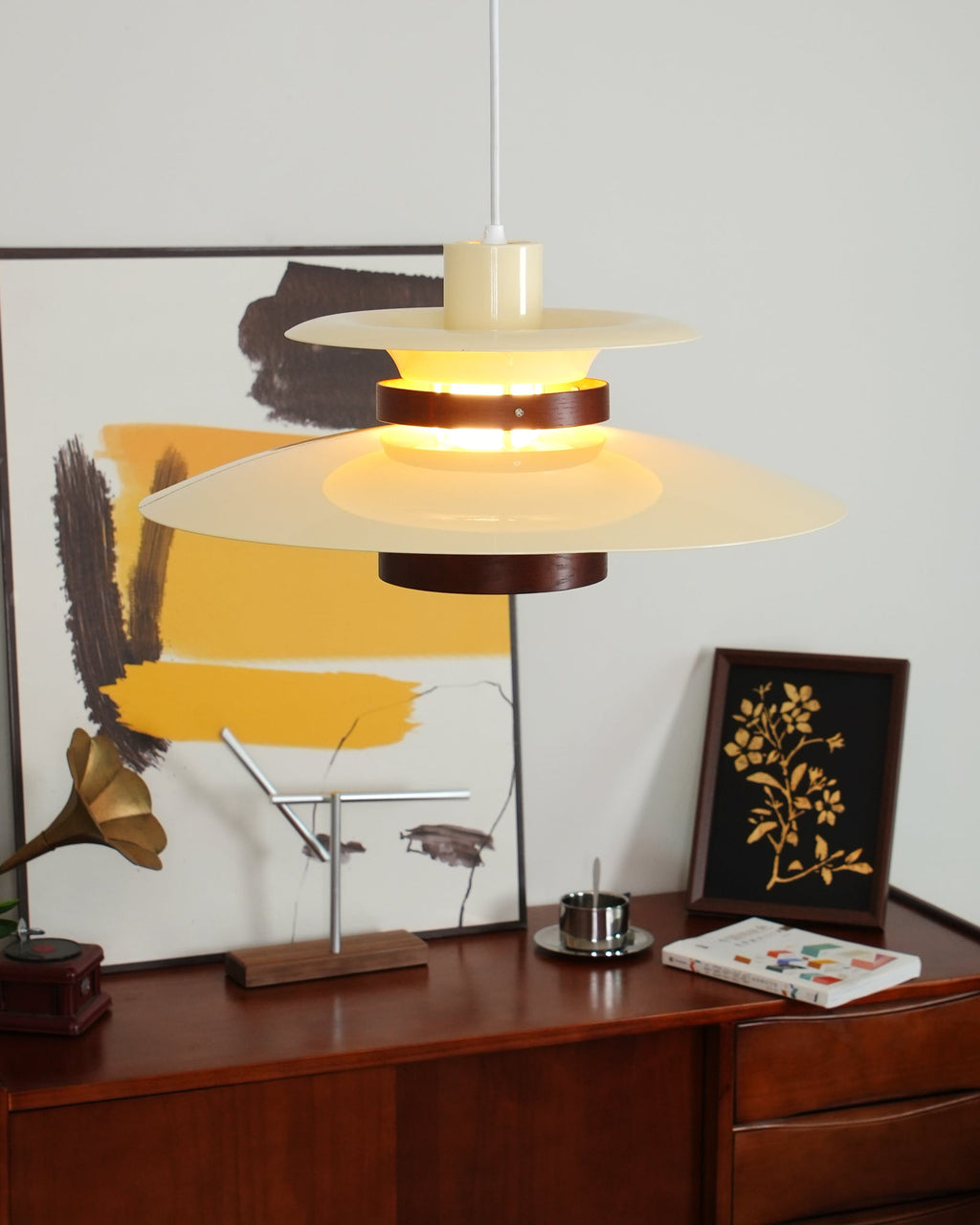 Arleston Pendant Light With LEDs And Metal Wood Accents