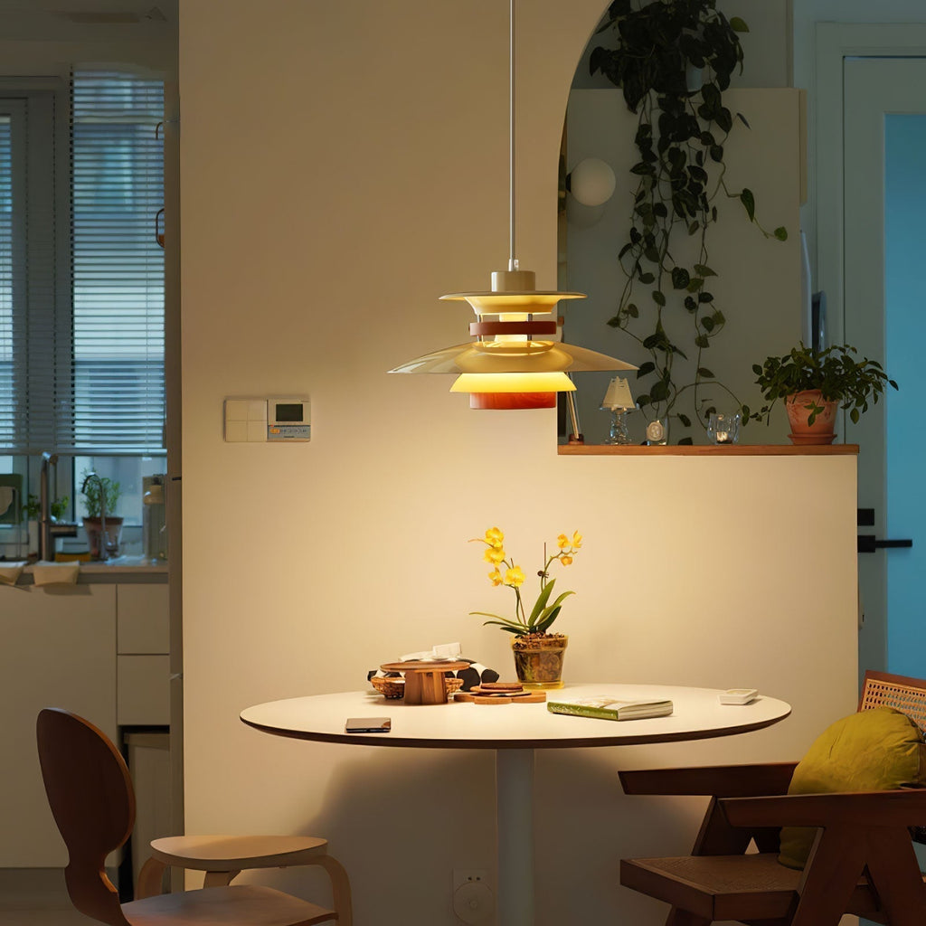 Arleston Pendant Light With LEDs And Metal Wood Accents