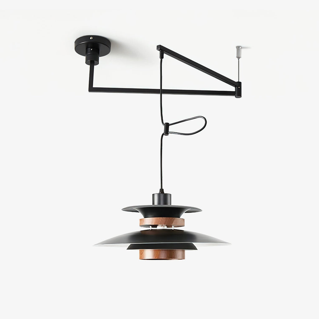 Larsen Pendant Light With Swivel Arms Four Shades LED