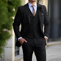 Ensemble costume trois pièces ajusté pour homme — blazer, gilet et pantalon