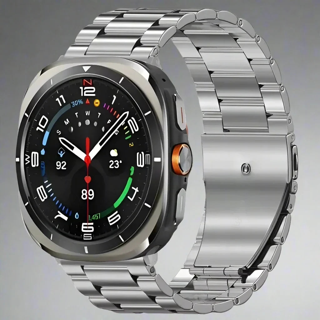 Samsung Galaxy Watch Ultra 47mm Strap – Stainless Steel, Adjustable