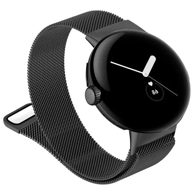 Bracelete de malha magnética em aço inoxidável para Google Pixel Watch e Watch 2