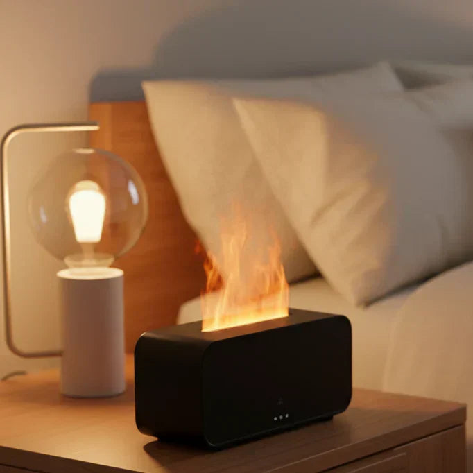GlowMist Mini Ultrasonic Diffuser — LED Color Change, 14 × 6 × 7.4 cm Compact Profile