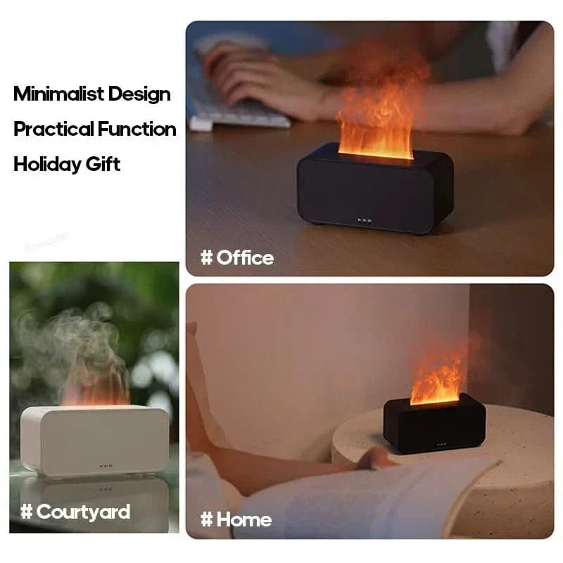 GlowMist Mini Ultrasonic Diffuser — LED Color Change, 14 × 6 × 7.4 cm Compact Profile