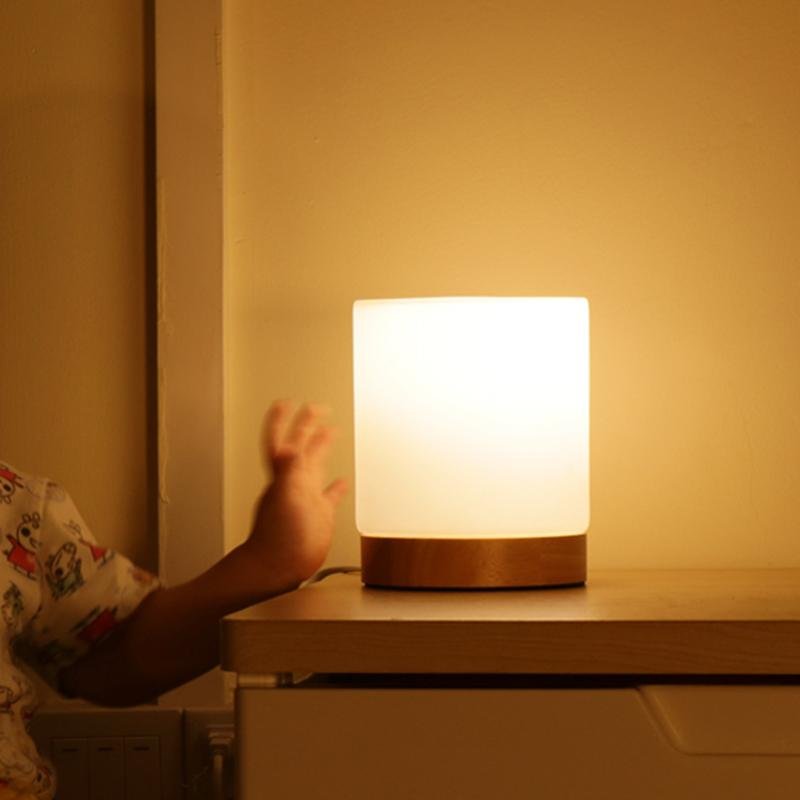 Mini Glass Table Lamp - 360° Illumination for Nightstands | Euroselle