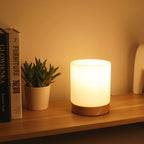 Mini Glass Table Lamp - 360° Illumination for Nightstands | Euroselle