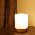 Mini Glass Table Lamp - 360° Illumination for Nightstands | Euroselle