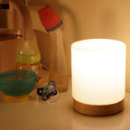 Mini Glass Table Lamp - 360° Illumination for Nightstands | Euroselle