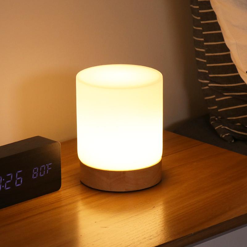 Mini Glass Table Lamp - 360° Illumination for Nightstands | Euroselle