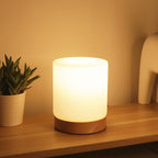 Mini Glass Table Lamp - 360° Illumination for Nightstands | Euroselle