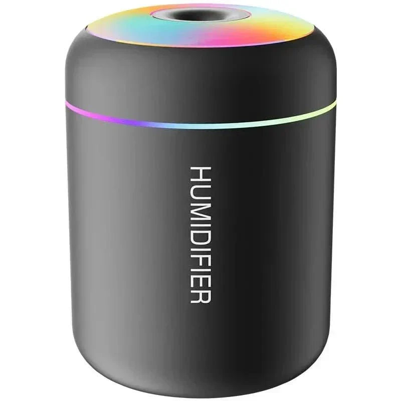 LumaMist 180ml USB Desk Humidifier — Compact Body and Desk LED Lighting