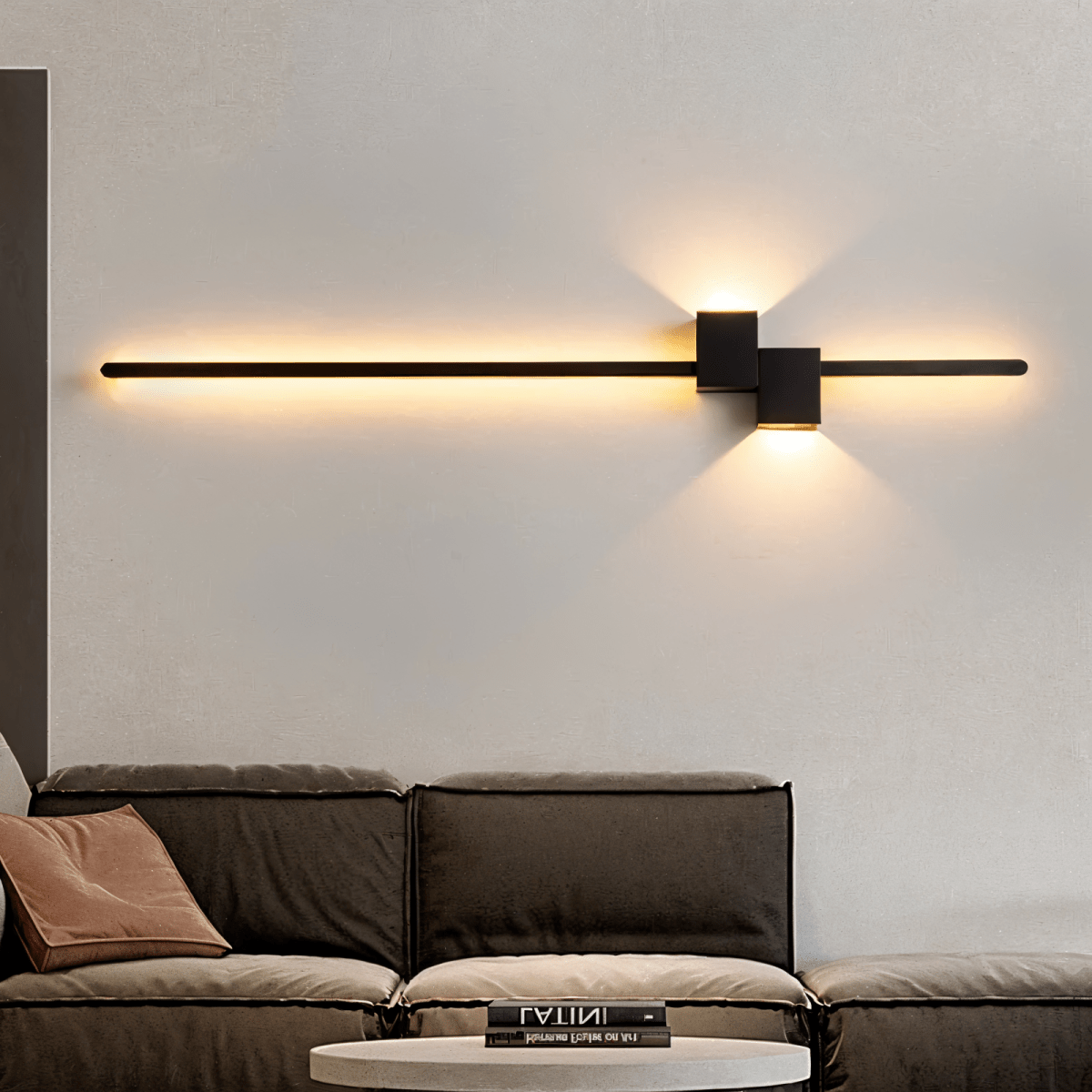 Minimalist LED wall light designed for sleek indirect illumination and modern interior decor - Euroselle